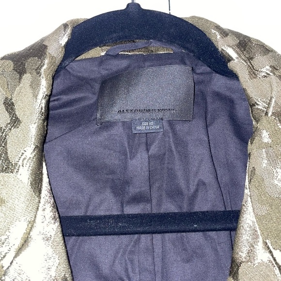 Alexander Wang Camo Jacquard Military Cargo Jacket XS - Picture 13 of 15